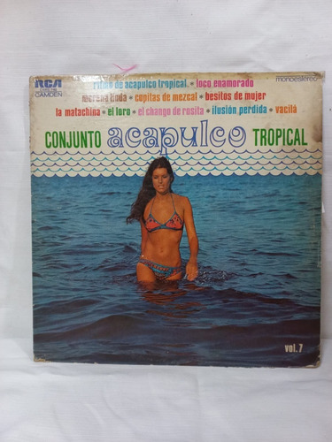 Ritmo De Acapulco Tropical Vol 7 Disco Lp Vinilo Acetato 