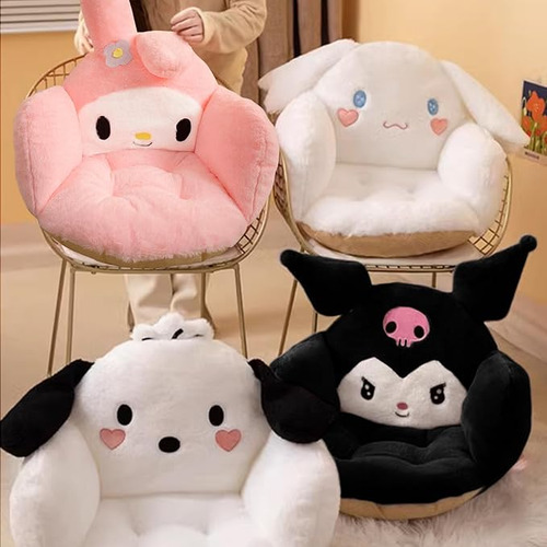 Cojín De Asiento De Felpa De Dibujos Animados Para Silla