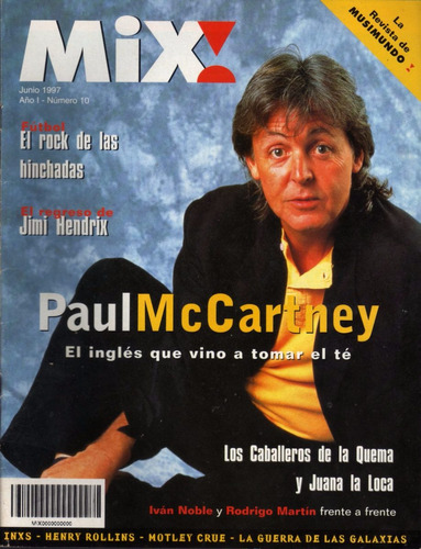 Revista Mix Nro.10 - En Portada Paul Mc Cartney