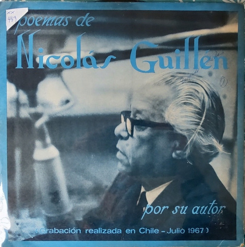 Vinilo Lp De Nicolas Guillen  --poemas  Por Su Autor (xx449