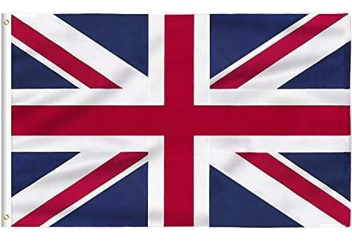 Bandera Eeuu Flagburg Bandera Del Reino Unido 5 X 8 Pies, Ba