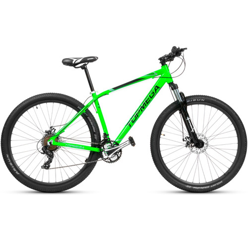 Bicicleta Mtb Top Mega Sunshine R 29 21 Verde + Inflador Fas