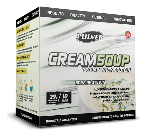 Cream Soup. Sopa Proteica. Prolac Whey Protein Pulver. 400g.