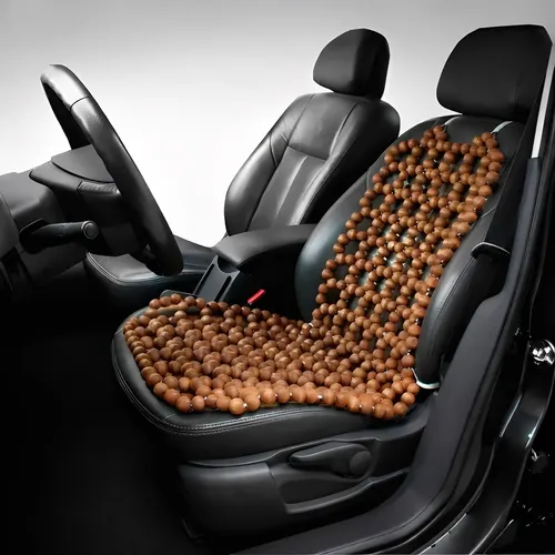 Encosto Massageador Bolinha Madeira Banco Todos Os Carros!! Marro...