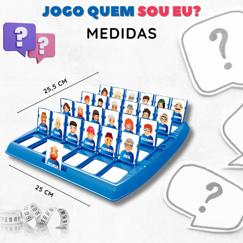Jogo Quem Sou Eu ? Educativo Com Tabuleiro E Cartas Advinha