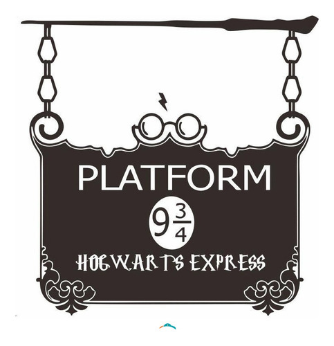 Vinil Harry Potter Plataforma 9 Y 3/4 40x40cm Deco®