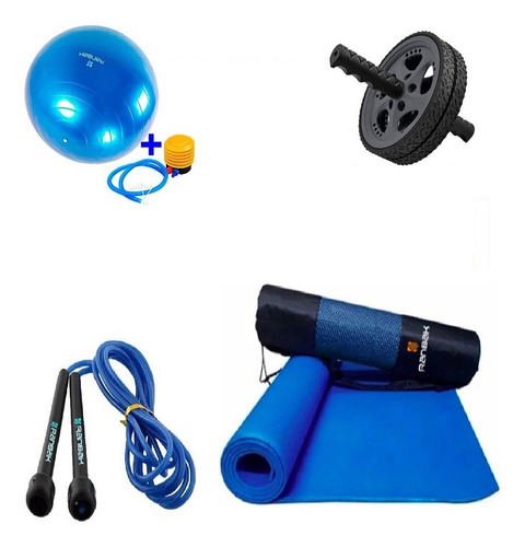 Kit9 Mat +soga+bandas Tens.+rueda Abd+pelota C/envio Y Cuota