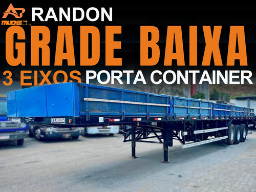 Carreta Randon Grade Baixa Ls 3 Eixos Porta Contêiner De 14m