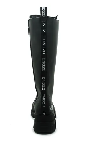 Bota Larga Combat Capa De Ozono 626802 Negro Dama