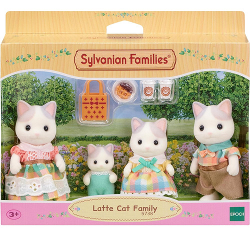 Muñecos Miniatura Sylvanian Families Latte Cat Family