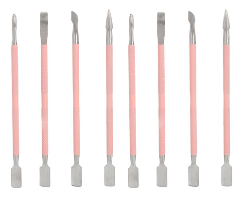 Juego De 2 Cuchillas Spoon Nail Pusher De Acero Inoxidable P