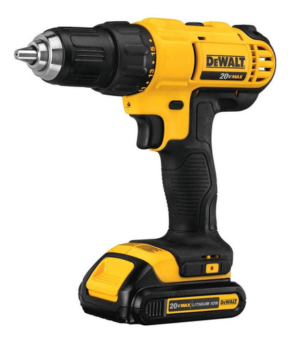 Imagen 2 de 3 de Taladro eléctrico destornillador DeWalt DCD771C2 inalámbrico 1500rpm amarillo/negro 220V 20V