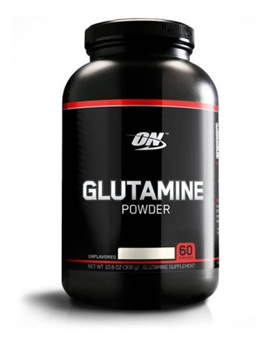 On  Glutamine Powder Black 300 Gr Pura Glutamina ! Usa !!