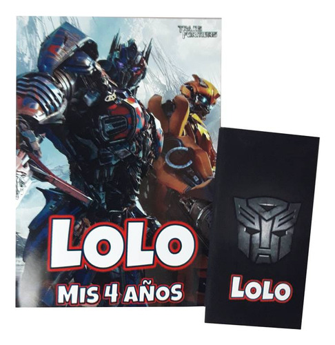 35 Bolsitas 35 Libritos Y 35 Lapices X6 Transformers