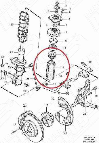 Kit Amortecedor Dianteiro Volvo Xc70 Cross Country 2.4 Xc