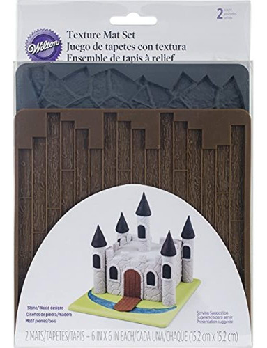 Wilton 4092572 Texture 2piece Mold Set Cobblestonewood