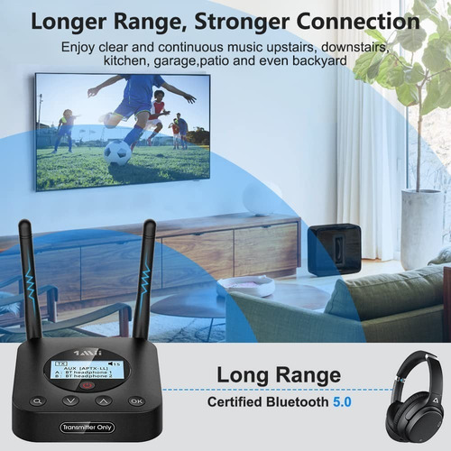 Transmisor Audio Bluetooth 5.0 1mii B06tx+ Apxll Doble Bt
