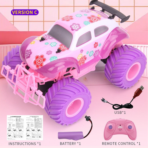 Barbie Rc, Coche De Escalada Con Control Remoto, Coche De Ju