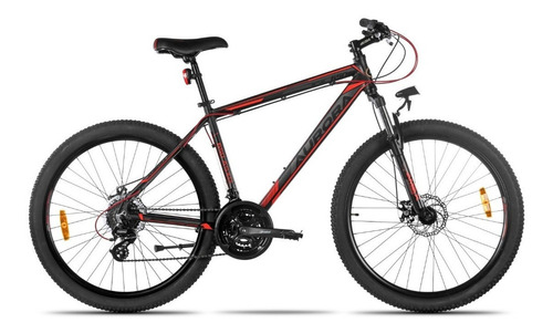 Imagen 1 de 1 de Mountain bike Aurora MTB 650 ASXD R29 48cm 21v cambio Shimano Altus color negro/rojo con pie de apoyo  
