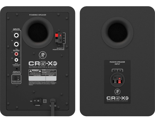 Imagen 3 de 8 de Mackie Cr5bt Monitores (par) Activos Con Parlantes 5 + Tweeter De 0,75 Potencia De 50w Y Entrada Plug/rca | Salida Bt