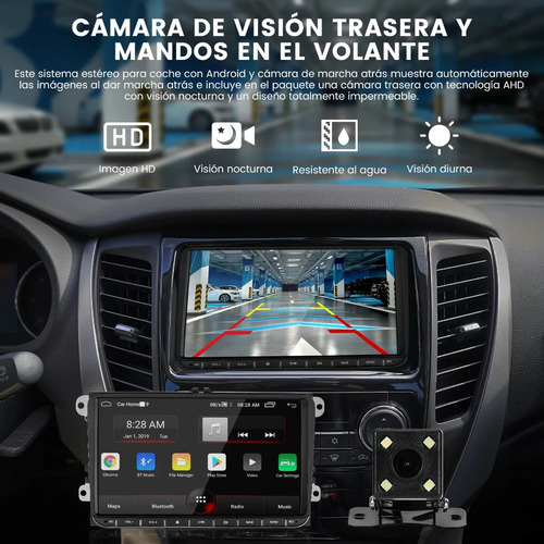 Pantalla Para Auto 9 In 2+32gb Con Camara Para Android