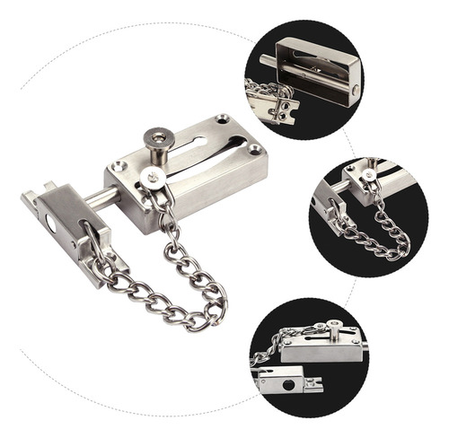 Cerradura Antirrobo Con Cadena Con Cerrojo De Puerta