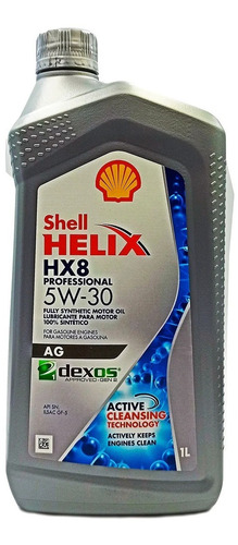 Aceite Motor 5w30 Full Sintetico Shell Original Helix Hx8 1l