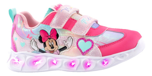 Zapatillas Minnie Mouse Luz Led Niñas Footy Licencia Disney®