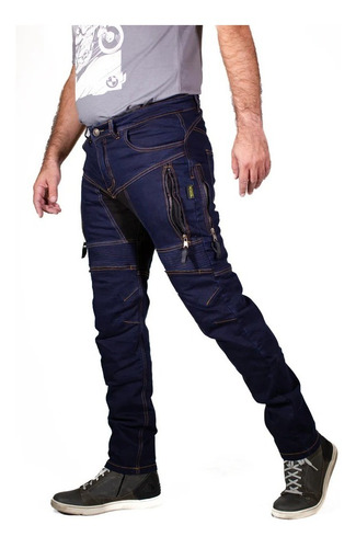 Pantalón Motociclista Kevlar Black Label Biker Baja 1000