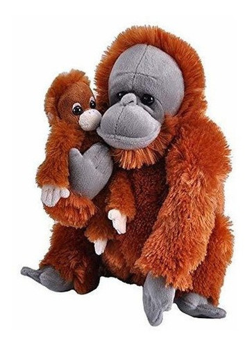 Felpa De Orangutan Mama Y Bebe De La Republica Salvaje, Anim