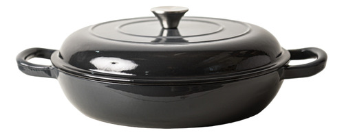 Paellera Hierro Fundido Enlozado Apto Horno C/asas 32cm Wok