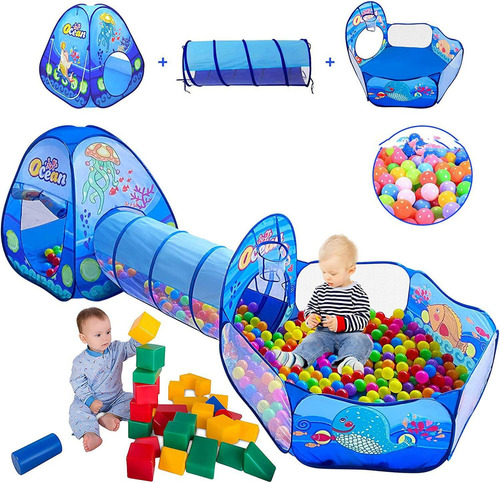 Casa De Campaña Y Piscina De Bolas Para Niños Pequeños