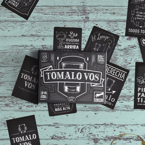 Imagen 7 de 7 de Tomalo Vos Juego De Cartas Para Previa Tomar Bureau