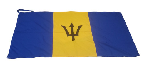 Bandera Barbados 140 X 80cm En Tela De Buena Calidad