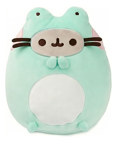Pelúcia Gund Pusheen Enchanted Frog, animal de pelúcia para colorir Enchanted Frog de 9,5 polegadas