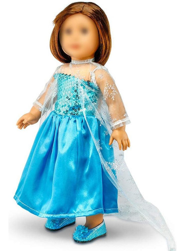 Oct17 Compatible Con Vestido De Princesa De 18 Pulgadas De A