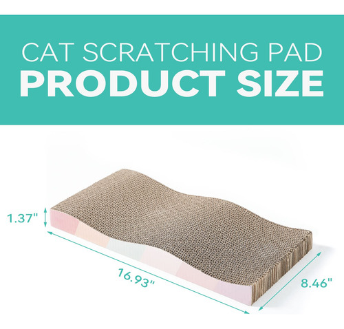 Rascador Reversible Grande Para Gatos Con Hierba Gatera 2u