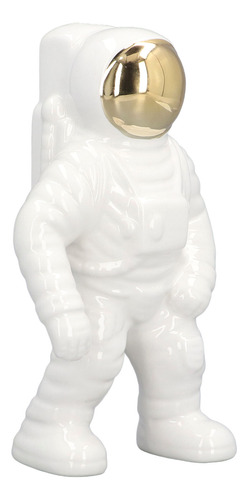 Figura Con Estatua, Jarrón Moderno De Space Man De Cerámica