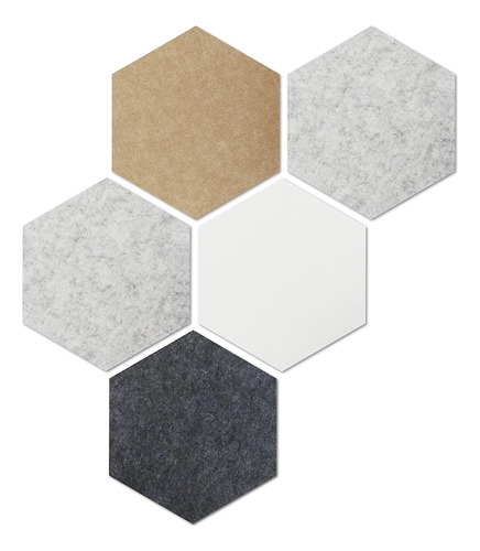 5 Uds. De Azulejos De Pared Hexagonales De Fieltro En T...