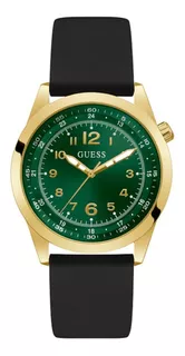Reloj Guess Hombre Caballero Analógico Casual Mens Dress Color De La Correa Negro/verde