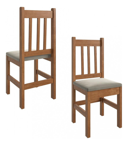 Conjunto Mesa Com 6 Cadeiras 120/15 Zamarchi Cor Canela/ Tec Joli Creme