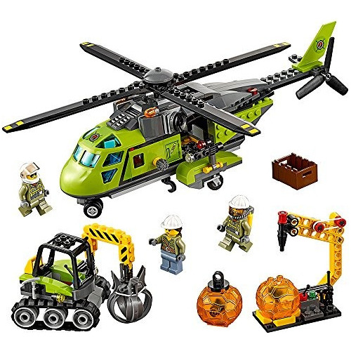 Lego City Volcano Explorers 60123 Volcano Supply Helicopter 