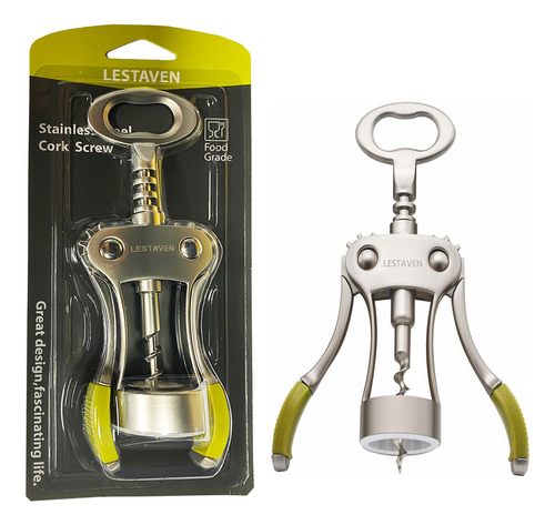 Sacacorchos De Acero Inoxidable Abridor De Vino Y Cerveza