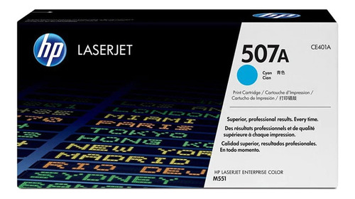 Hp Toner Ce401a 507a Cyan M551/575/570 6.000 Copias