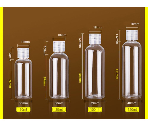 Tarro De Loción, Envase Vacío, Botella Recargable De 5 A 100