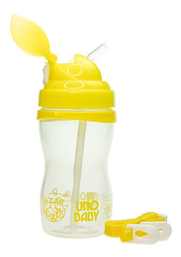 Vaso Entrenador Porta Líquidos Para Bebé Color Amarillo Transparente