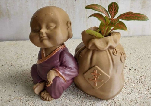 Maceta Para Captus O Suculentas En Forma De Baby Buda