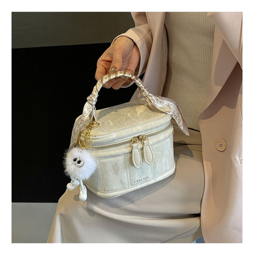Bolso Pequeño Moderno Para Mujer, Bufanda De Seda Con Cadena