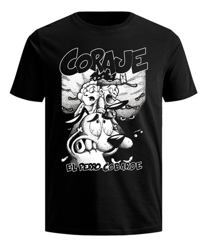 Playera Coraje, El Perro Cobarde Cartoon Network Caricatura