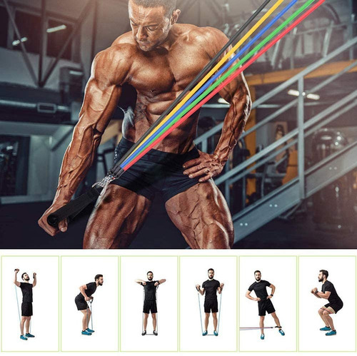 Ligas Bandas De Resistencia Fitness Kit (11 Piezas)